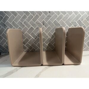 Caraway Set Of 3 Magnetic Pot Pan Lid Holder Organizer Storage Dividers Beige